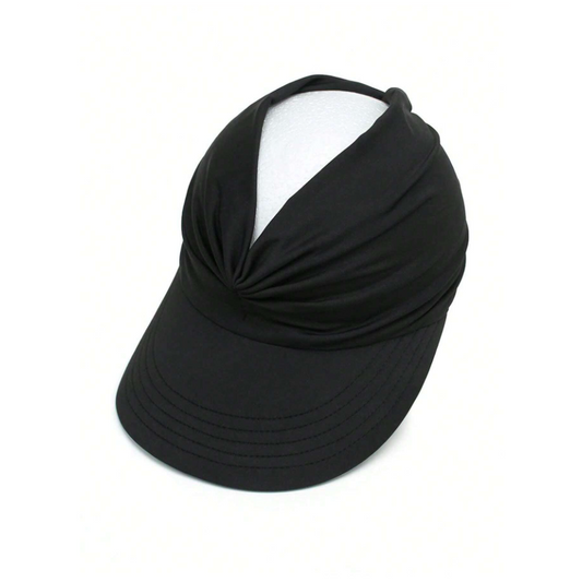 1pc Backless Cap with UV Protection - Black