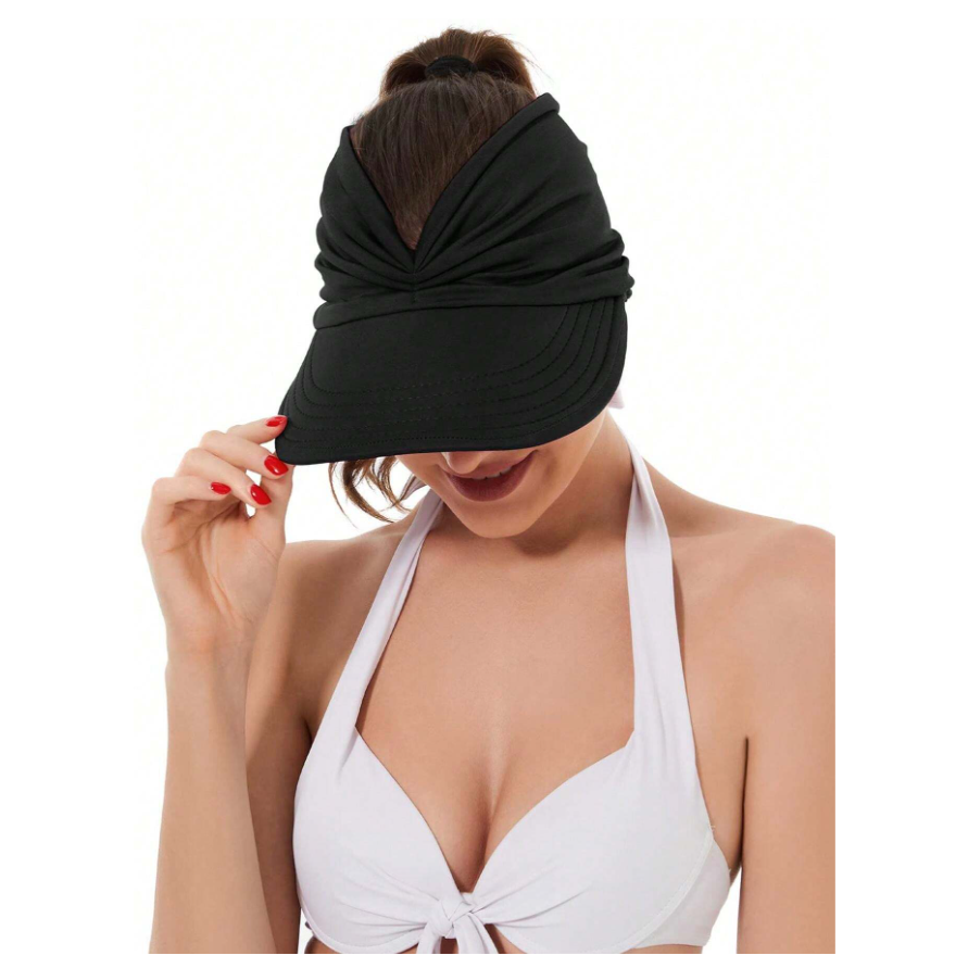 Backless Cap with UV Protection - Black 1 Unit