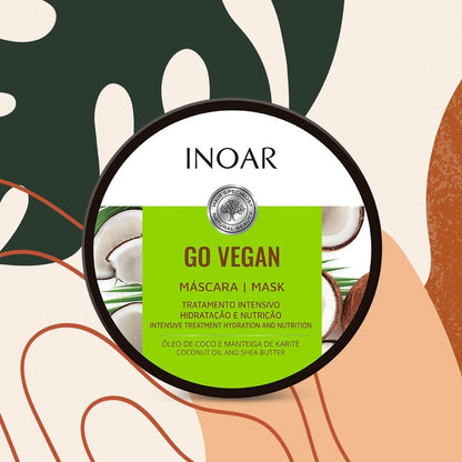 INOAR Go Vegan Hydration And Nutrition Kit - Shampoo, Conditioner and Mask