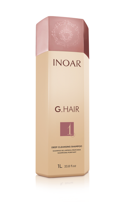 Inoar G.Hair Keratin Smoothing Treatment Step 1 Shampoo 33.8oz/1L