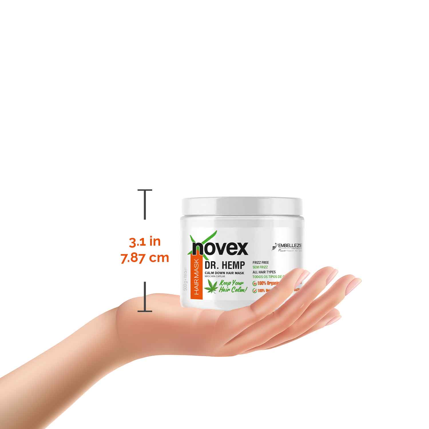 Novex Doctor Hemp hair care treatment size