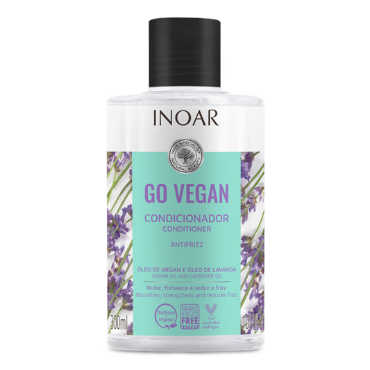 Inoar Go Vegan Anti frizz Conditioner, Argan and Lavender Oil