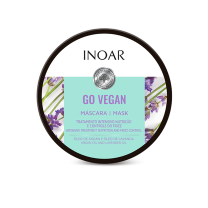 Inoar Go Vegan Anti frizz Conditioner, Argan and Lavender Oil, top