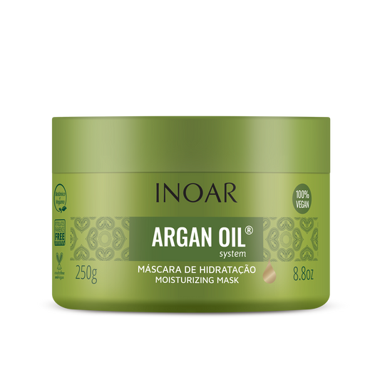 Inoar Argan Oil Hair Mask - Deep Conditioning And Moisturizing Essential Oil Hair Mask 8.8oz/250g