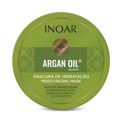 Inoar Argan Oil Hair Mask - Deep Conditioning And Moisturizing Essential Oil Hair Mask 8.8oz/250g