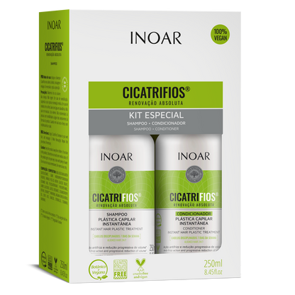 Inoar Cicatrifios Shampoo + Conditioner Kit 8.4oz/250ml