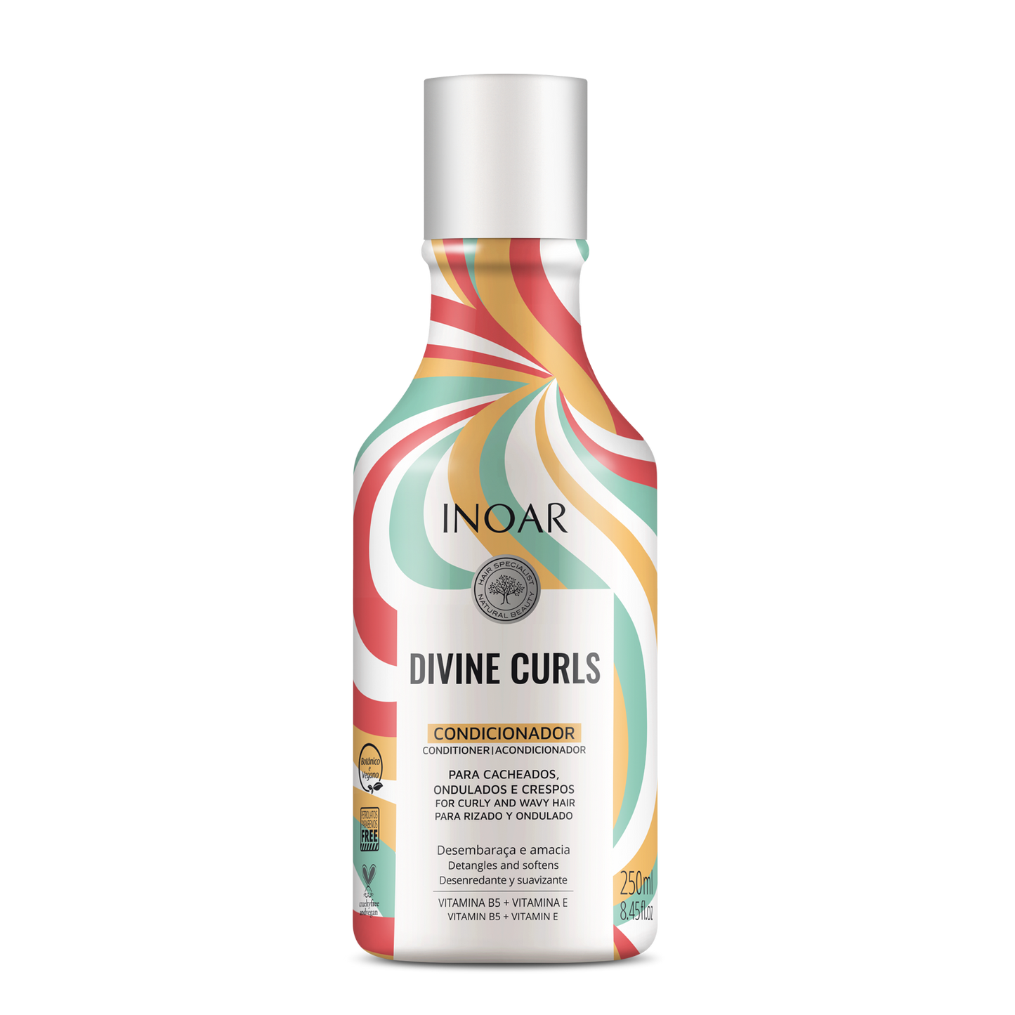 Inoar Divine Curls Shampoo & Conditioner Kit 8.4oz/250ml x 2