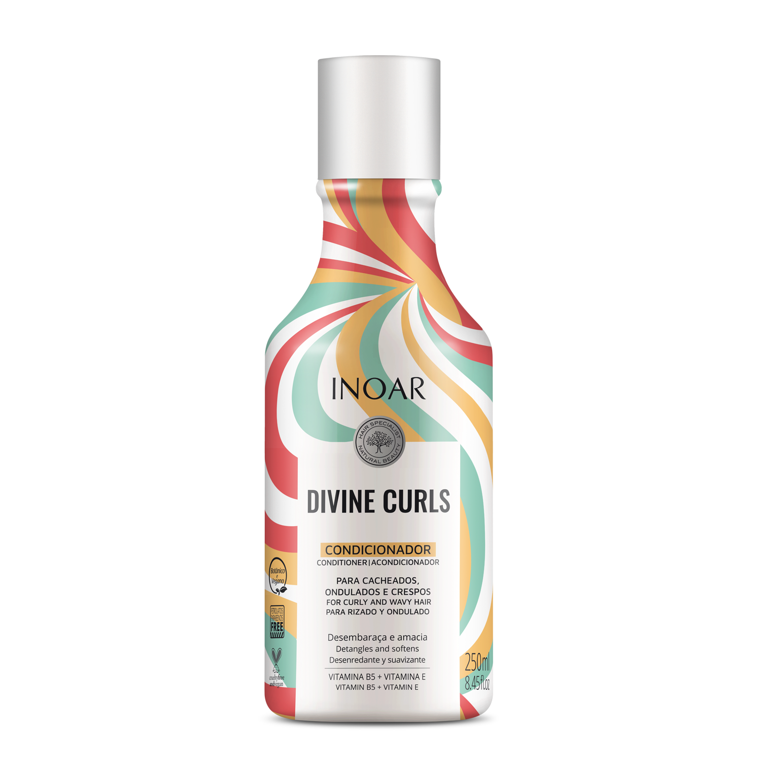 Inoar Divine Curls Shampoo & Conditioner Kit 8.4oz/250ml x 2