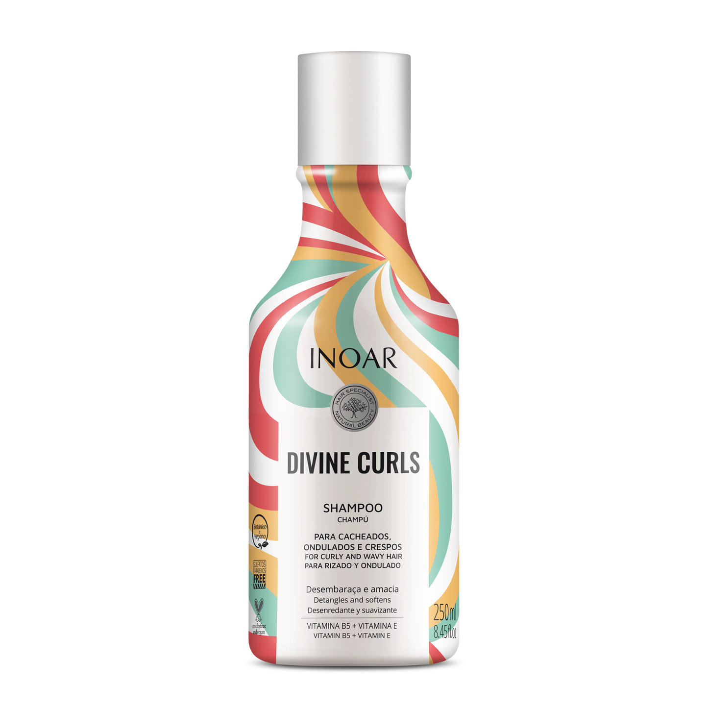 Inoar Divine Curls Shampoo & Conditioner Kit 8.4oz/250ml x 2