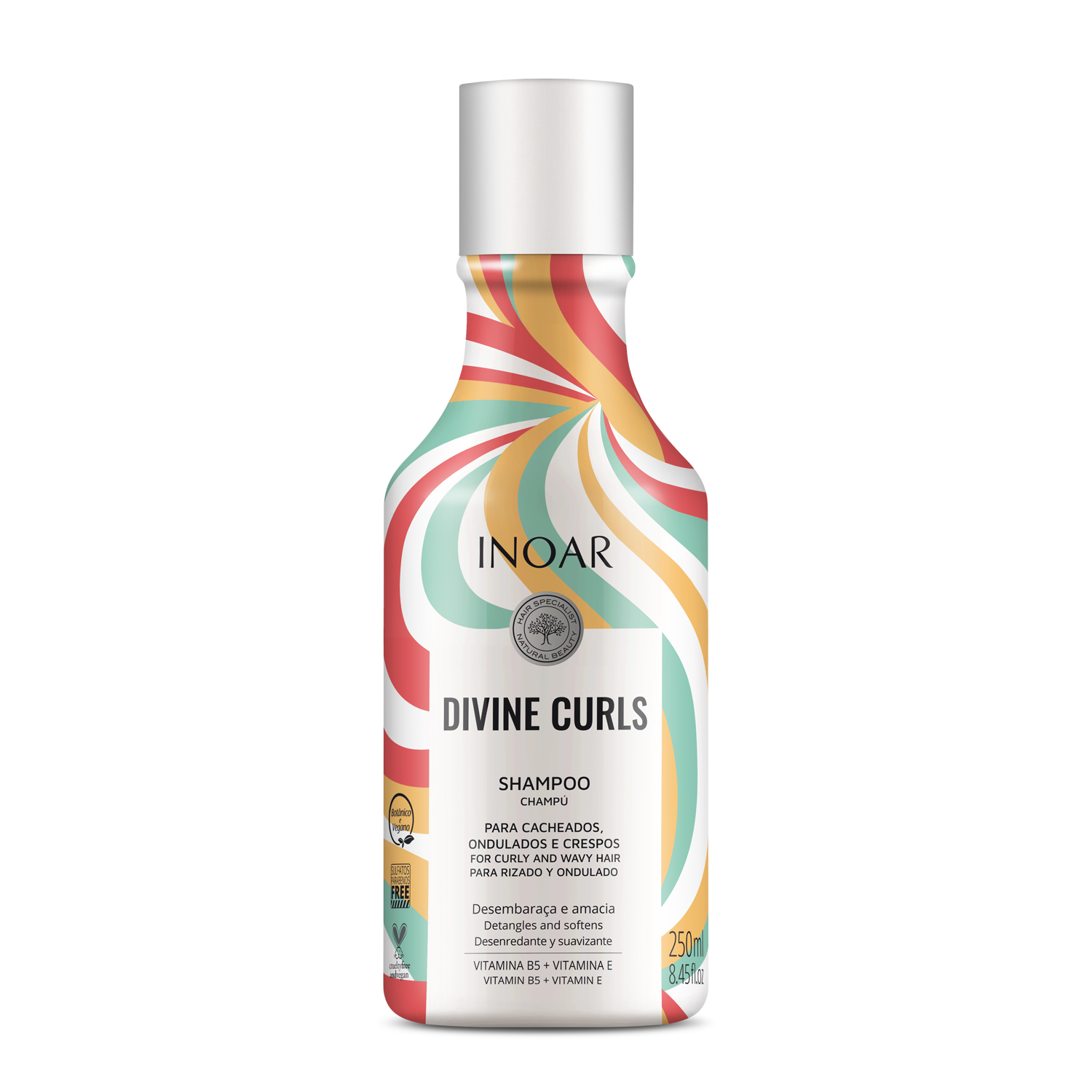 Inoar Divine Curls Shampoo & Conditioner Kit 8.4oz/250ml x 2