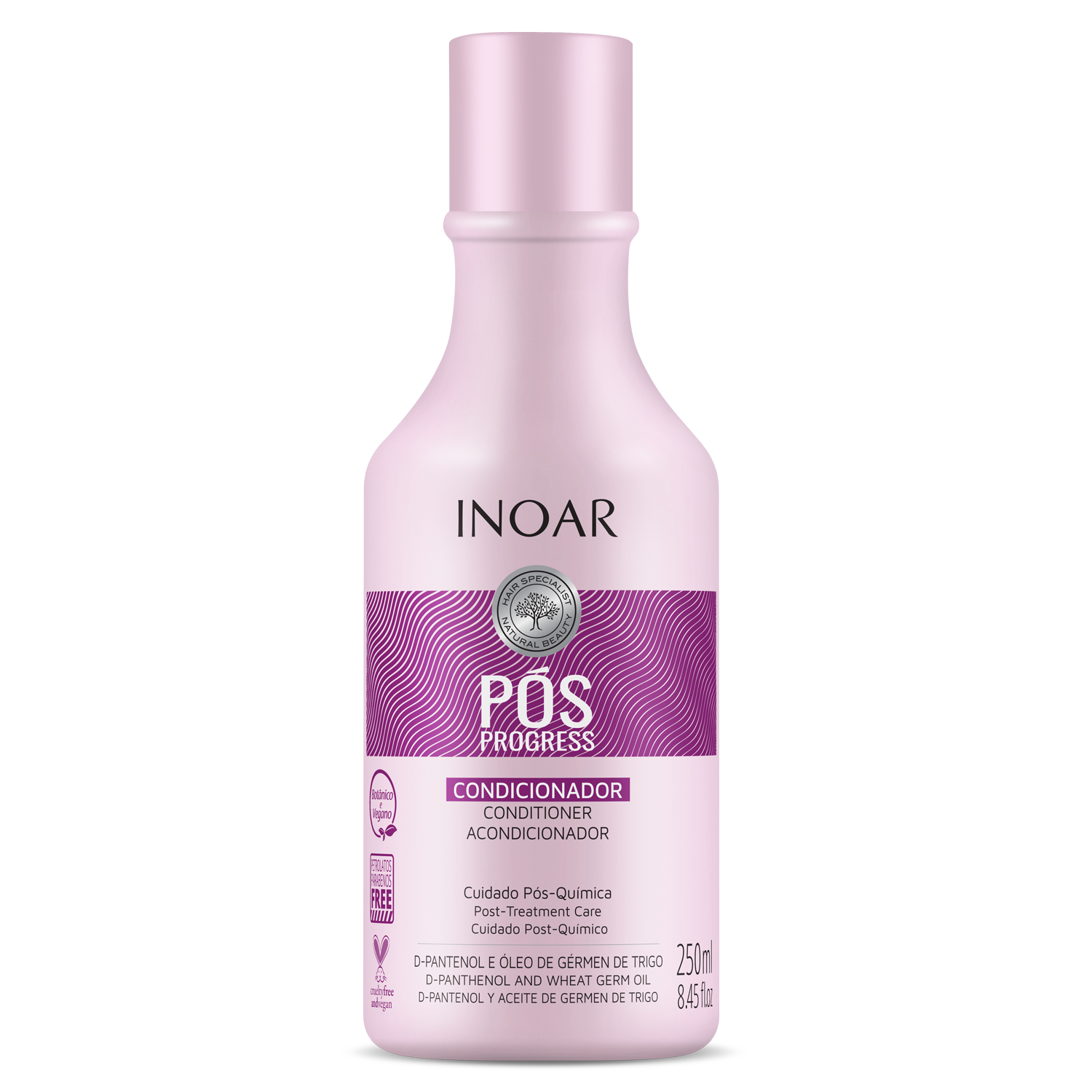 Inoar Pos Progress Shampoo + Conditioner Kit (8.4oz/250ml x 2)