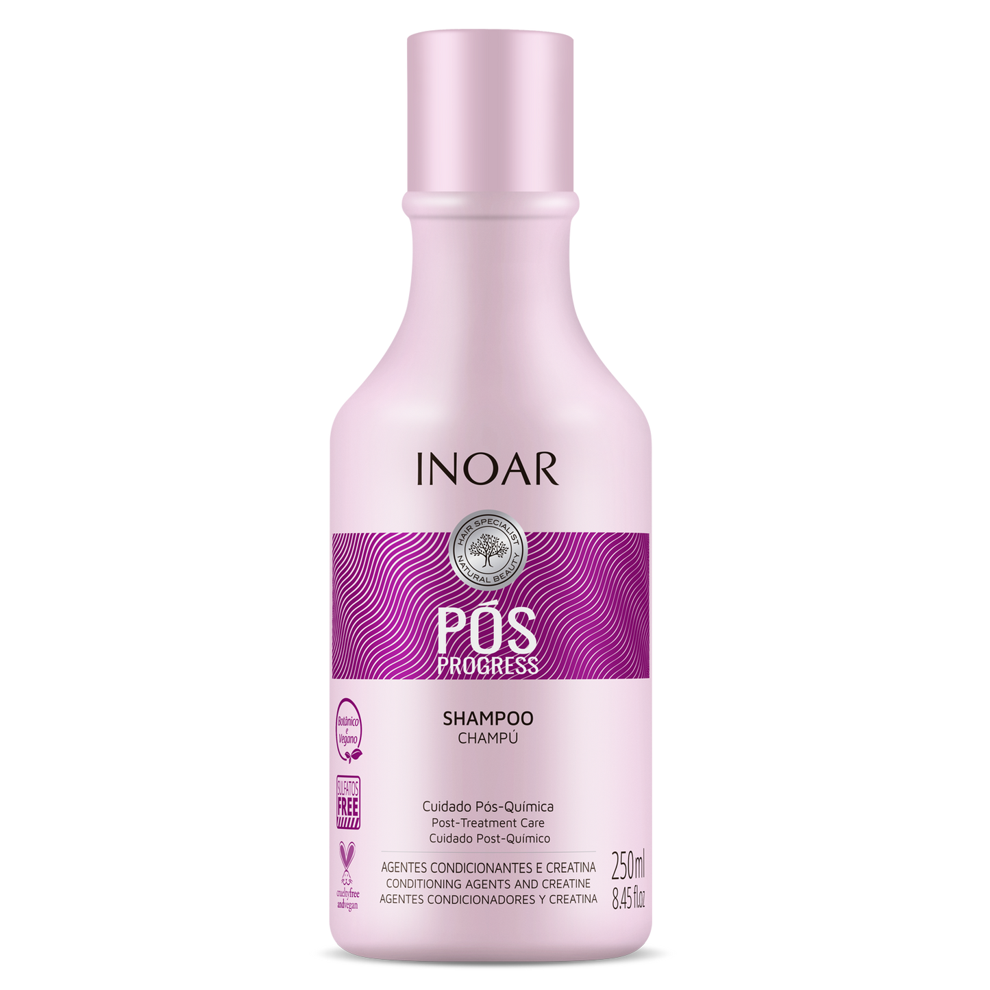 Inoar Pos Progress Shampoo + Conditioner Kit (8.4oz/250ml x 2)