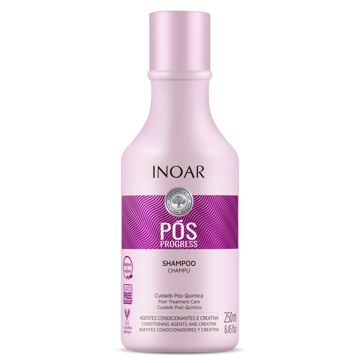 Inoar Pos Progress Shampoo + Conditioner Kit (8.4oz/250ml x 2)