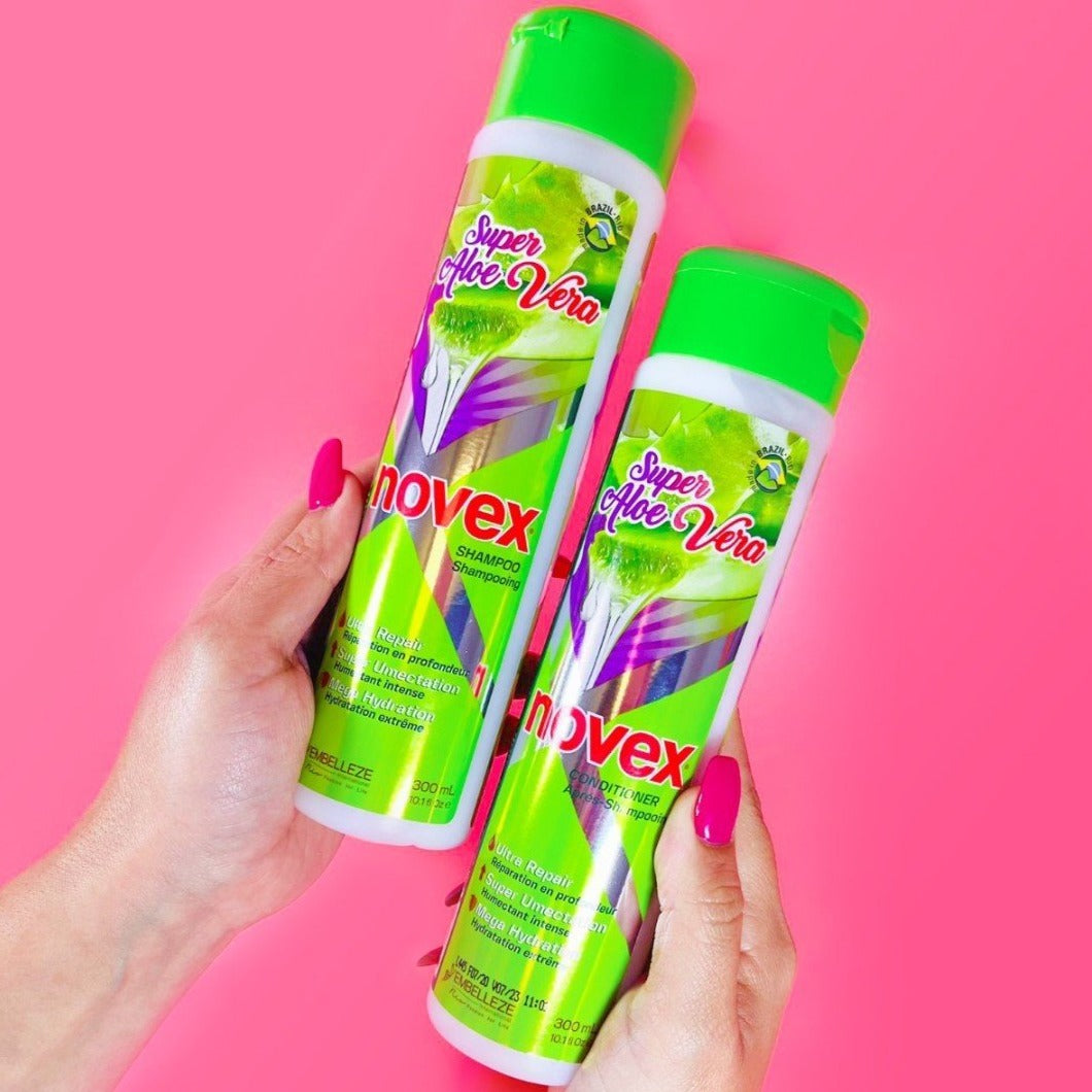 Novex Super Aloe Vera Shampoo & Conditioner Kit (10.1oz/300ml x 2)